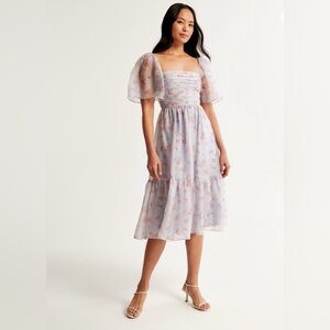 The A&F Emerson Angel Sleeve Midi Dress